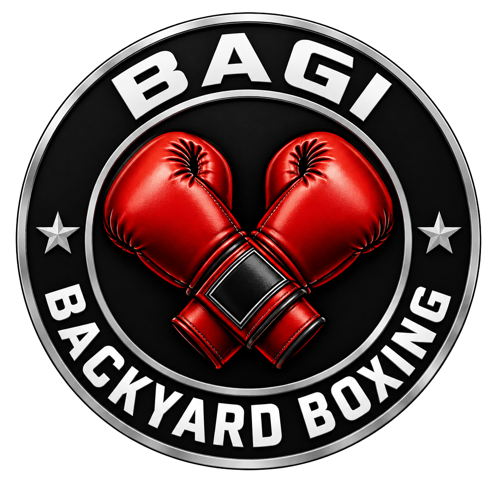 Bagi Backyard Boxing circular badge logo